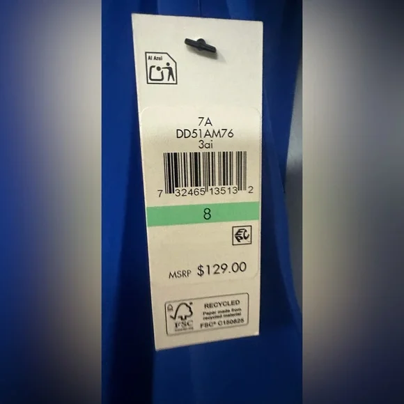 DKNY Blue Button-Up Dress - Picture 7 of 9